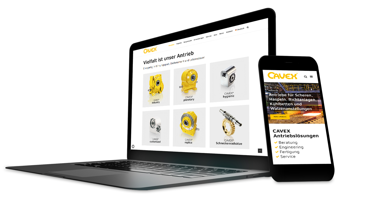 Industrie | Antriebslösungen | Webdesign | Wenzel Werbeagentur