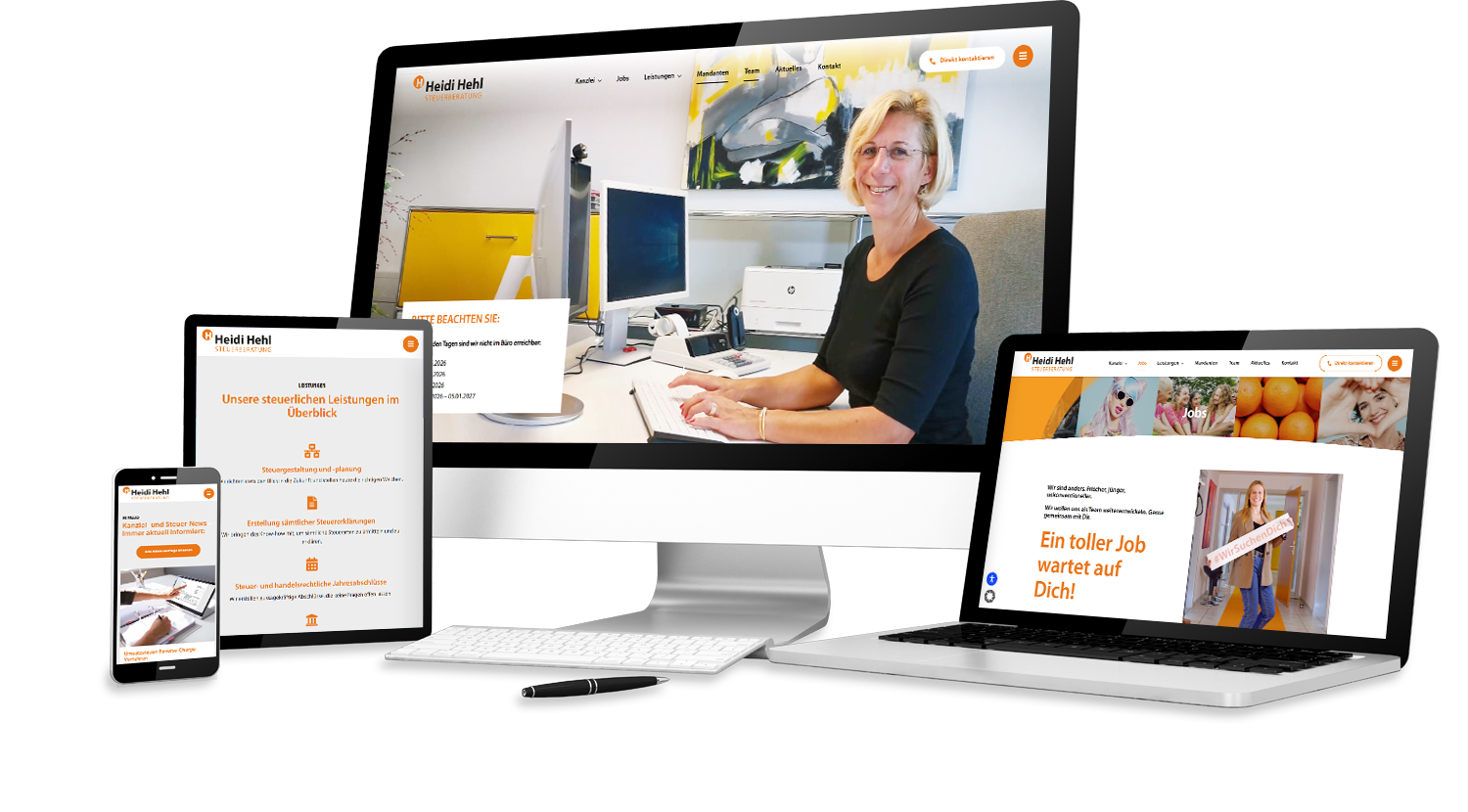 Anwälte und Steuerberater | Webdesign | Wenzel Werbeagentur