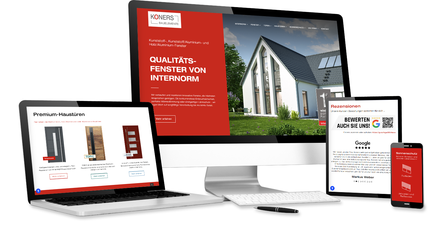 Handwerk | Fenster, Haustüren und Sonnenschutz | Webdesign | Wenzel Werbeagentur