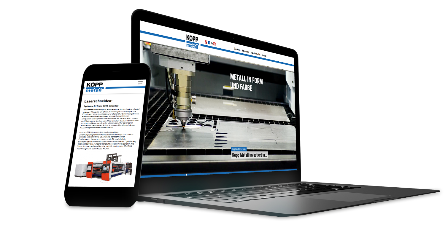 Industrie | Metallverarbeitung | Webdesign | Wenzel Werbeagentur