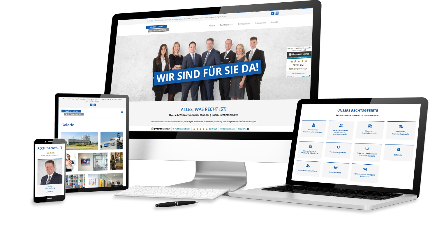 Anwälte und Steuerberater | Webdesign | Wenzel Werbeagentur