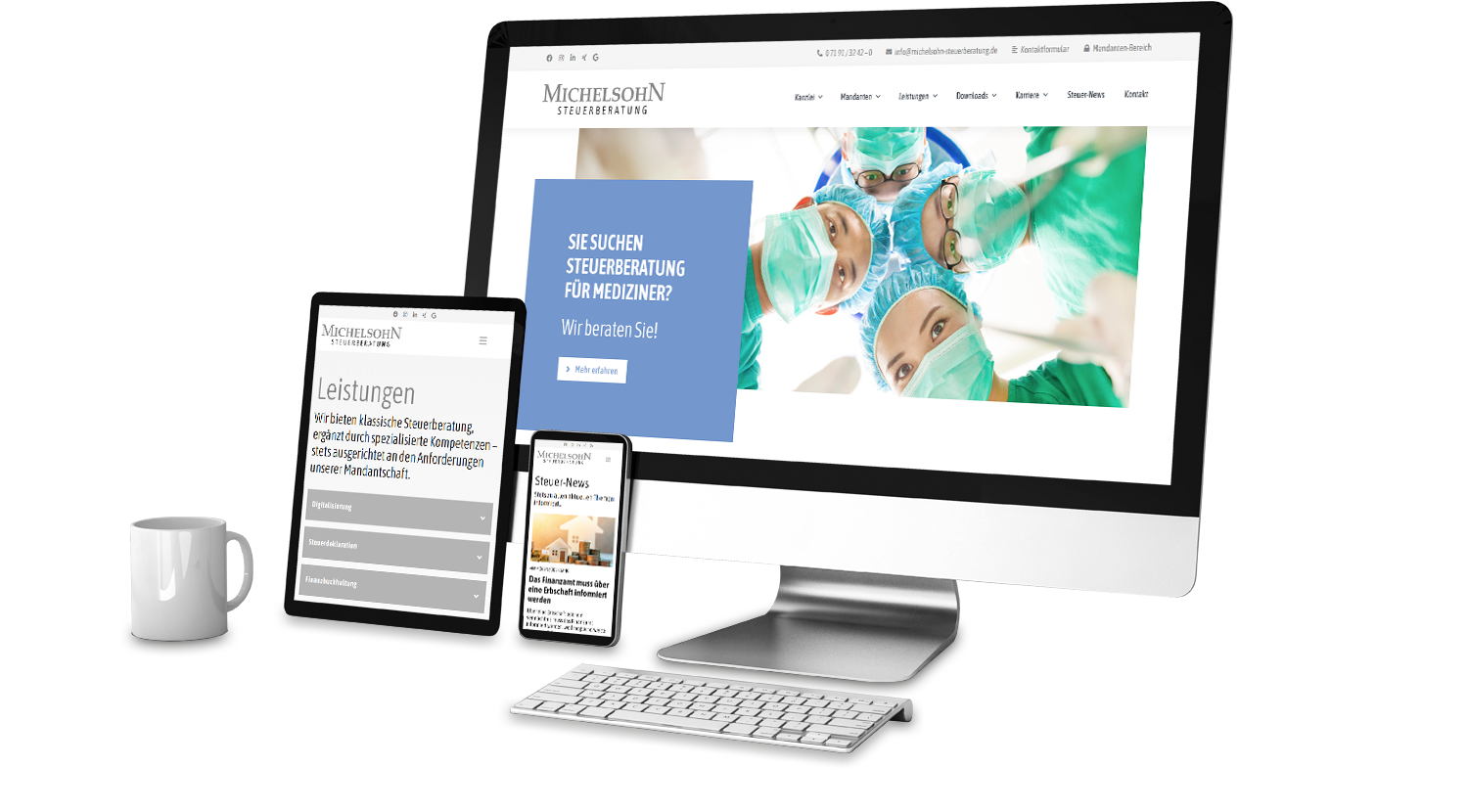 Anwälte und Steuerberater | Webdesign | Wenzel Werbeagentur