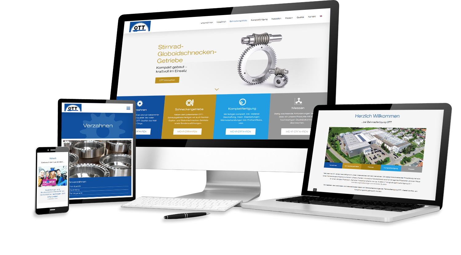 Industrie | Zahnradfertigung | Webdesign | Wenzel Werbeagentur