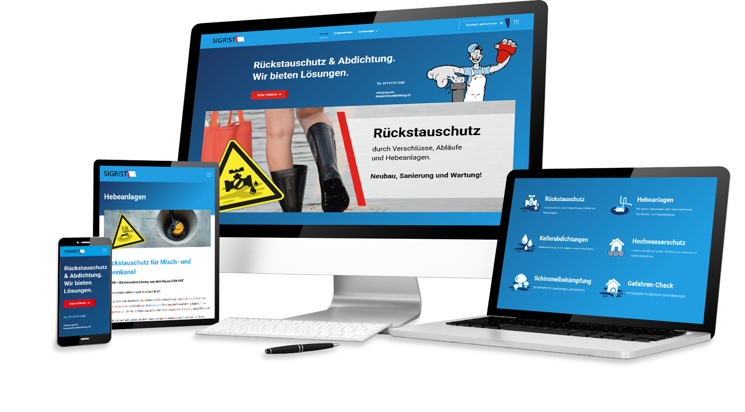 Handwerk | Bauwerksabdichtung | Webdesign | Wenzel Werbeagentur